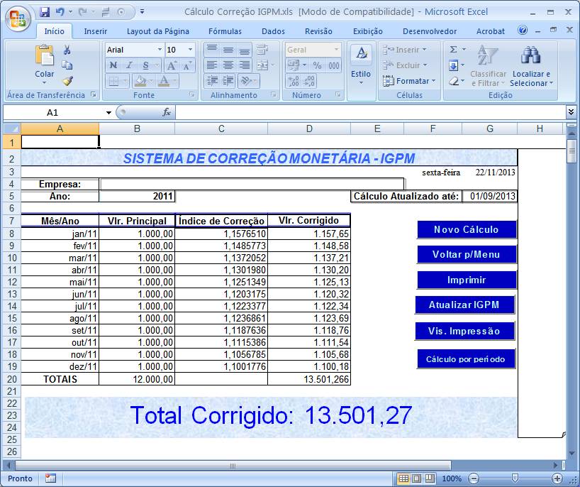calculo igpm